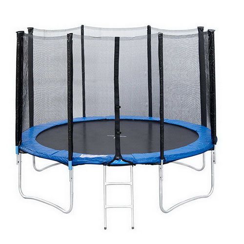 Trampoline with net and ladder 12ft with 8 posts GB10202-12FT 365cm
