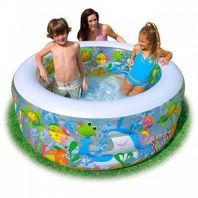 Inflatable pool for children Intex 58480NP with an inflatable floor 152x56 cm