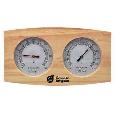 Thermometer with hygrometer for baths and saunas Bath station 18024