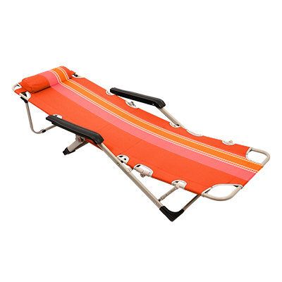 Folding chaise lounge chair Boyscout Orange (steel) 61175 DISCOUNTED