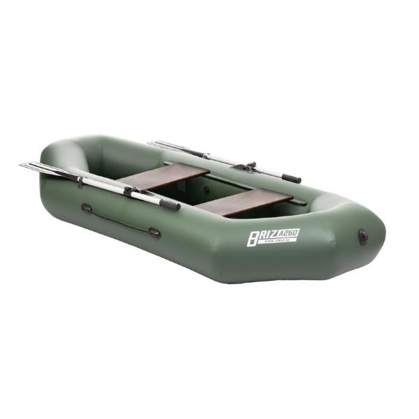 PVC boat with inflatable bottom Tonar Breeze A260 (green)