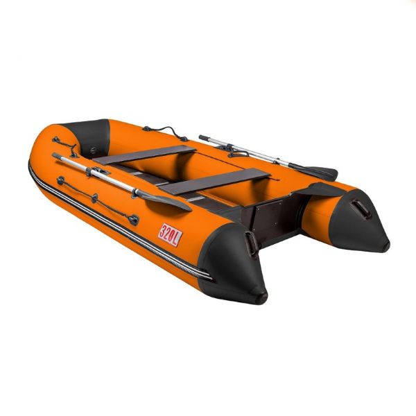 PVC boat for motor Tonar Altai 320L (orange-black)
