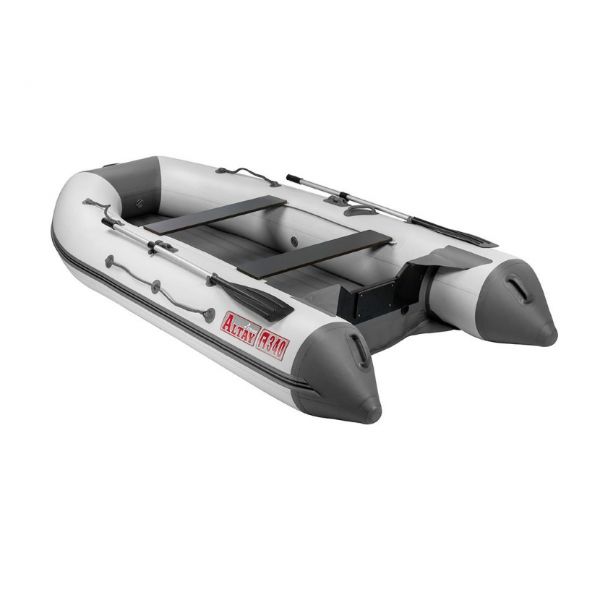 Boat PVC under the motor, with an inflatable bottom Tonar Altai A340 (white-gray)