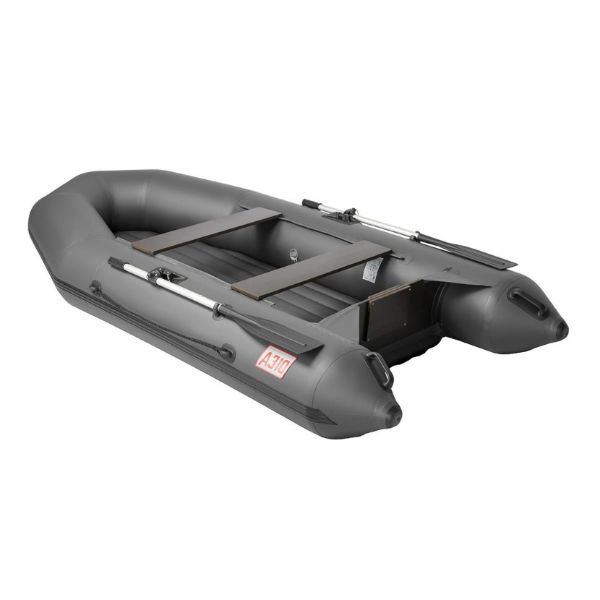 Boat PVC under the motor, with an inflatable bottom Tonar Captain A310 (gray)