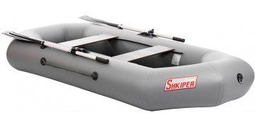 PVC boat with inflatable bottom Tonar Skipper A260 (gray)