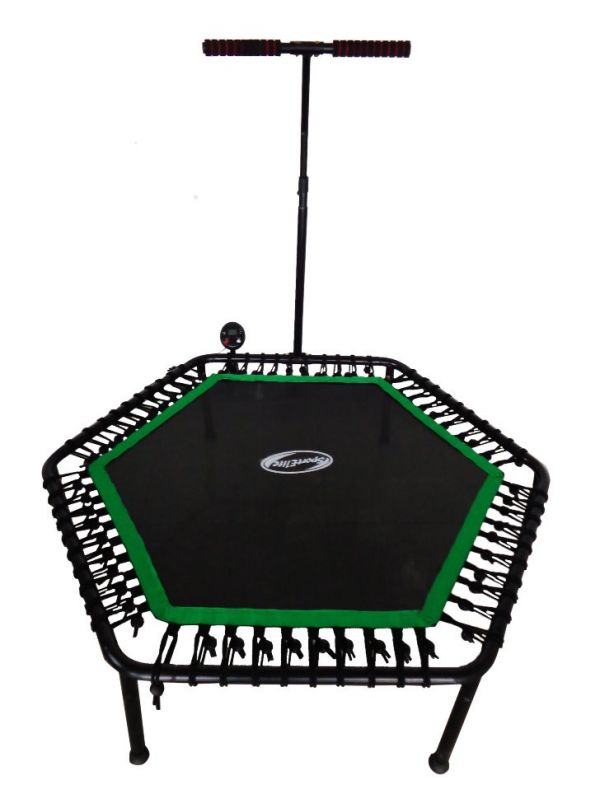 Fitness trampoline with handle and computer Sport Elite FB-1351 (135 cm)