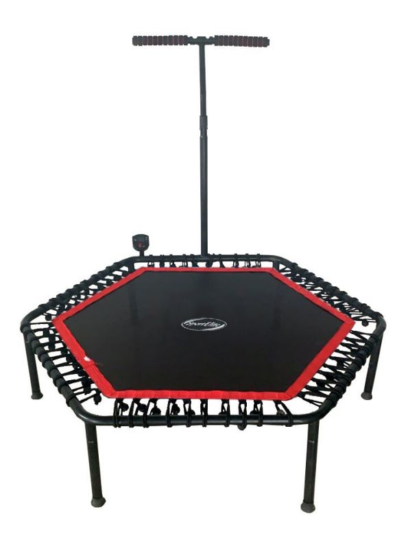 Fitness trampoline with handle and computer Sport Elite FB-1361 (135 cm)