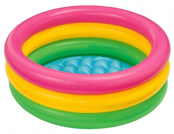Inflatable pool for children 1-3 years old Intex Rainbow (57107) 61x22 cm