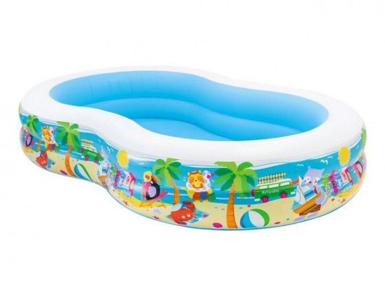 Inflatable pool for children from 3 years old Intex (56490) 262x160x46 cm