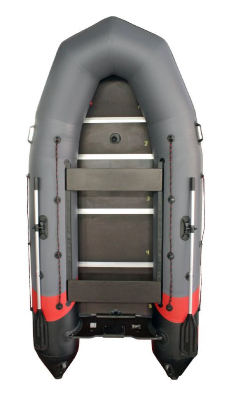 Inflatable boat Leader Taiga Nova-340 Kiel (dark grey/black/red)